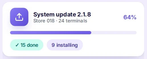 System update progress
