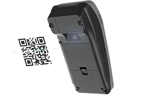 B70 rear camera scanning a QR code