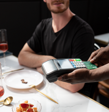 B70 at a restaurant table