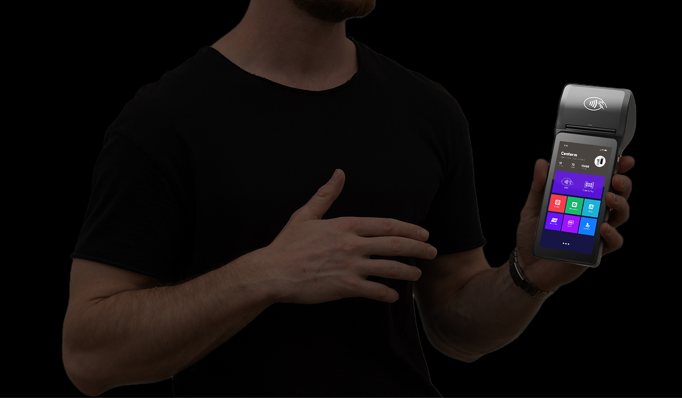 Q7 held in one hand
